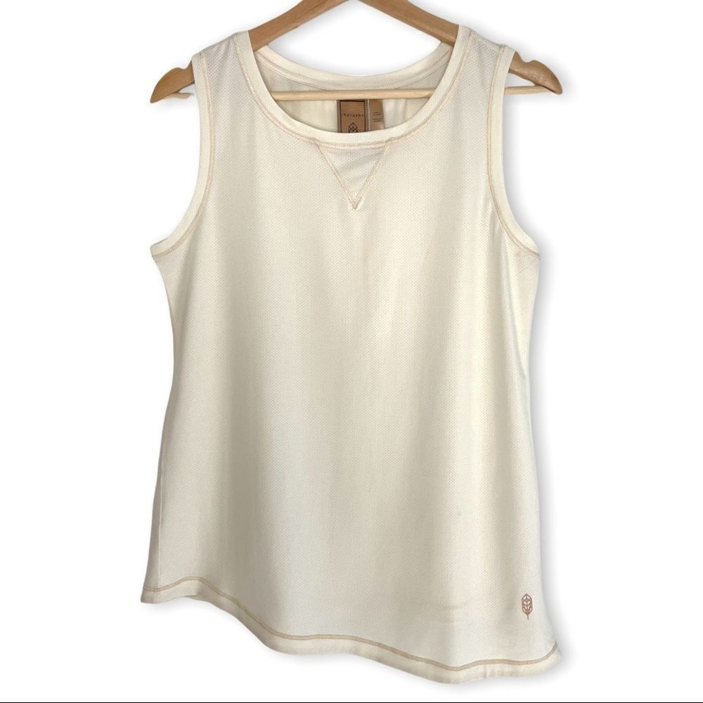 Indygena Asymmetrical Tank in Cream